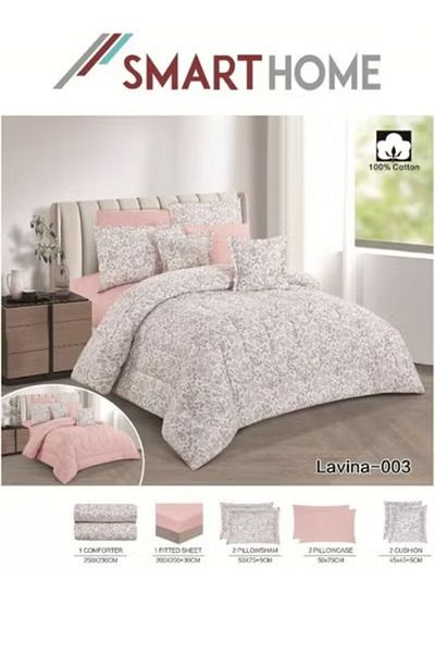 smart home Double-sided comforter set, 8-piece duvet cover set, 8-piece double duvet cover set