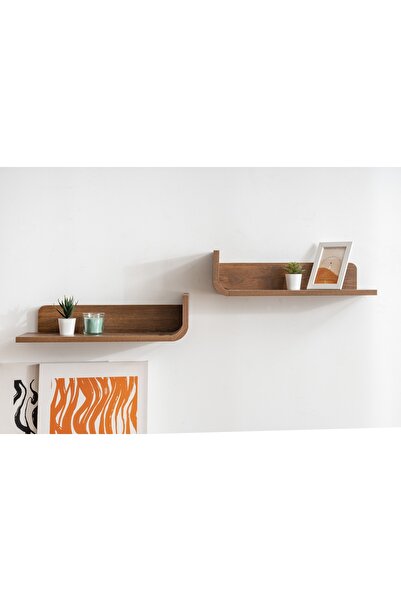 Vivense GİRONA DUVAR RAFI, CEVİZ, İKİLİ