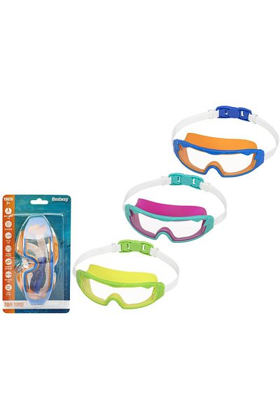 BESTWAY Hydro-Swim Tidal Surg Goggles, Assorted 1 Piece (Color May Vary)| Swimming Goggles