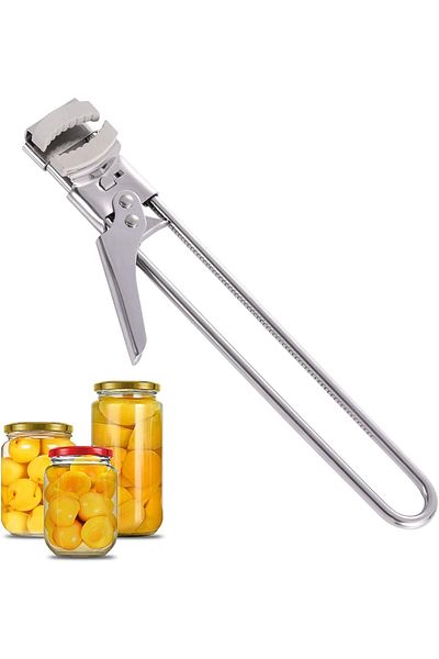 COOYA Adjustable Can Jar Bottle Opener, for Arthritis Hands, Stainless Steel Kitchen Gadget Can Lids