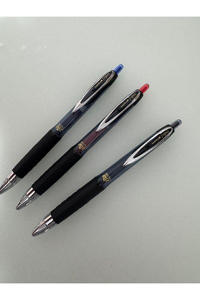 UNİ-BALL Uni-Ball Rollerball Pen Signo 207 Gel Ball Point Mechanical 0.5 mm 3 Colors (Black, Blue, Red)