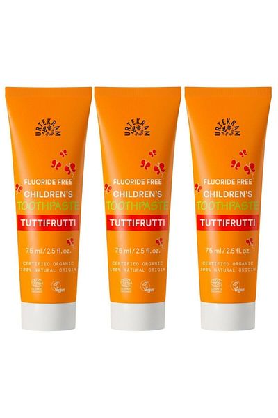 Urtekram Organic Children's Toothpaste Tutti Frutti 3x75ml