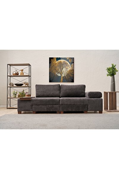 Vivense PERENNA YATAKLI ÜÇLÜ KOLTUK, ŞÖNİL, ANTRASİT