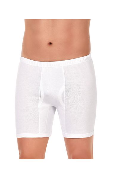YILDIZ Men's Long Cotton White Panties Soft and Comfortable Underwear 3 Pcs