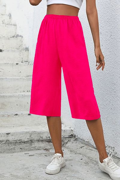 Superlife Superlife - Women's Elastic Waist Capri-Shorts (Spr24Ks65)