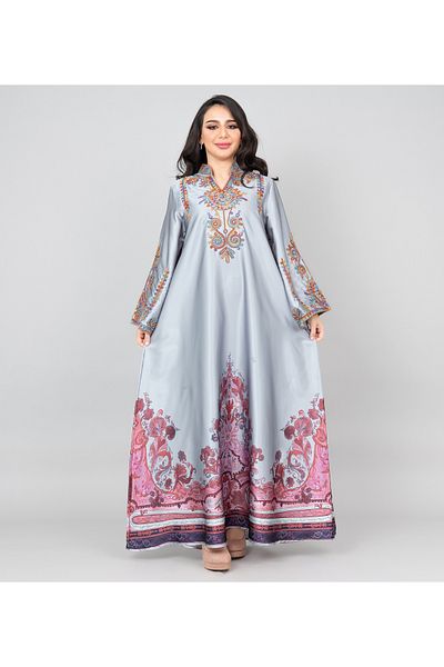 IKKXA Modern Embroidered Jalabiya