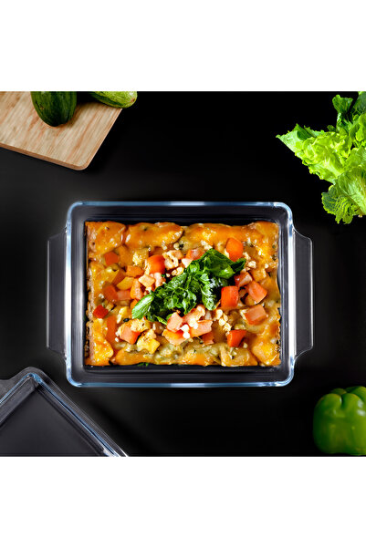ROYALFORD 1.5 L Glass Baking Dish with Lid-RF12206