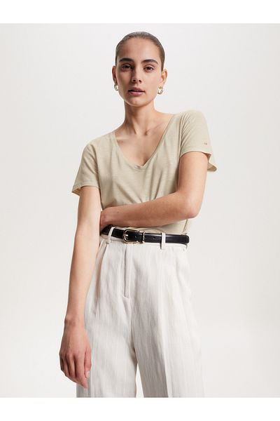 Tommy Hilfiger Women Beige T-Shirts