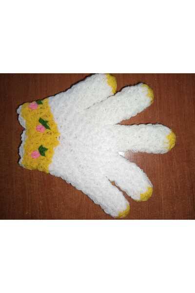 TülaysHandCraft قفازات حمام صفراء محبوكة يدويًا