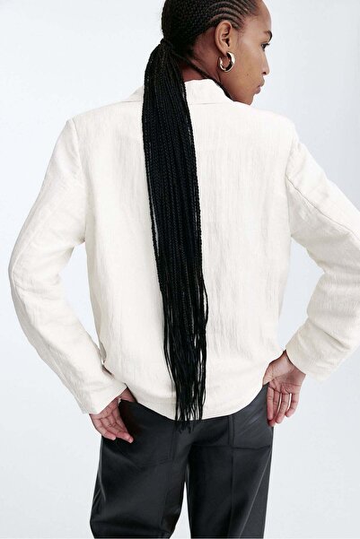 H&M Textured-weave blazer