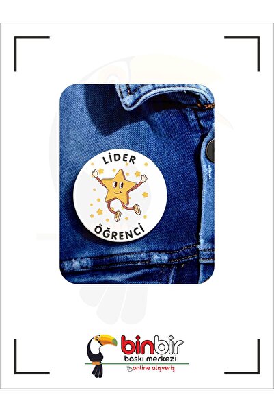 LİDER ÖĞRENCİ ÖZEL ŞIK TASARIM ROZET 6 ADET