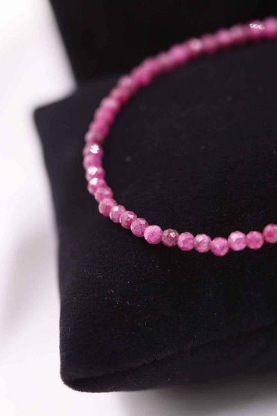 MYTAKIAĞACIMFH Pomegranate Stone Faceted Cut Chain Extension 2-3 mm