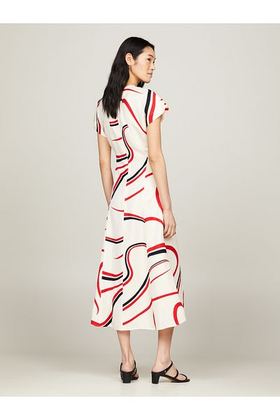 Tommy Hilfiger Tommy Hilfiger Women White A-Line Dress