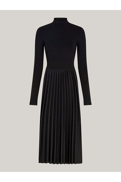 Tommy Hilfiger Women Black A-Line Dress