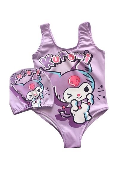 Arya Nisa Kids FETE ȚESĂTURĂ SCUBAȚI IMPRIMAT PERSONAJ ÎMbrăcăminte de plajă Costum de baie Costum de os
