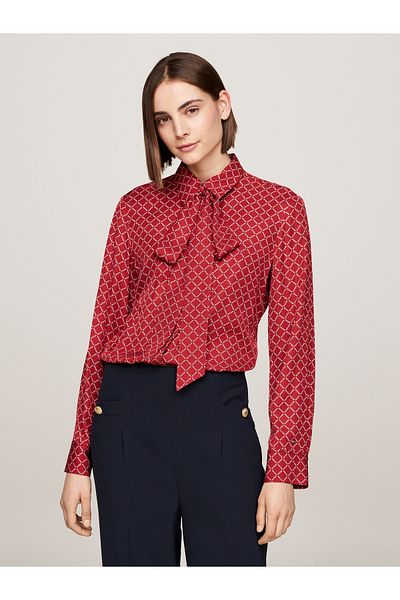 Tommy Hilfiger قمصان تومي هيلفيغر النسائية باللون الأحمر