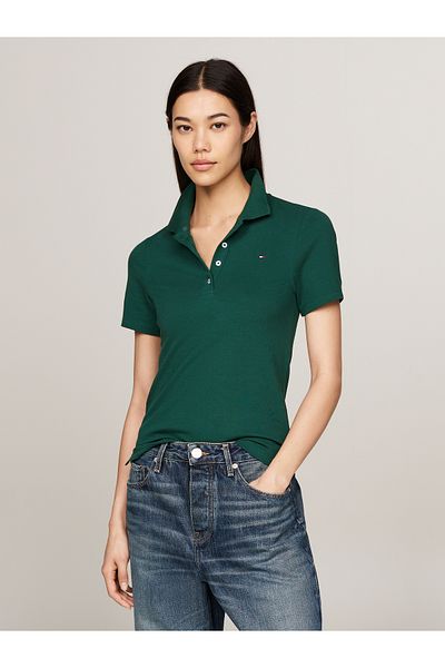 Tommy Hilfiger Women Green Polo T-Shirts