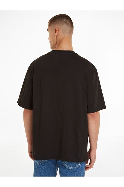 Tommy Hilfiger Men Black S/S T-Shirt