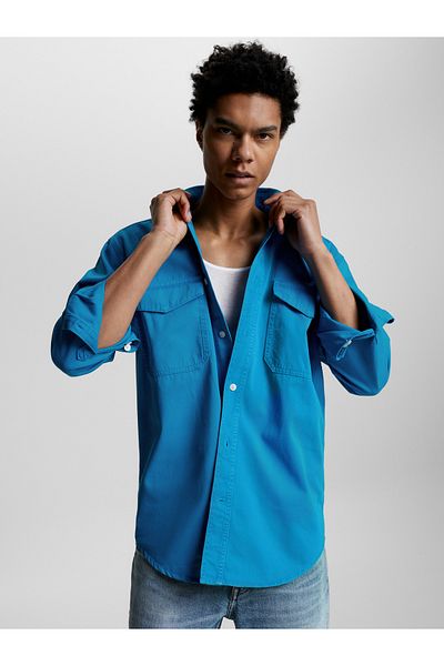 Tommy Hilfiger Men Blue Shirts