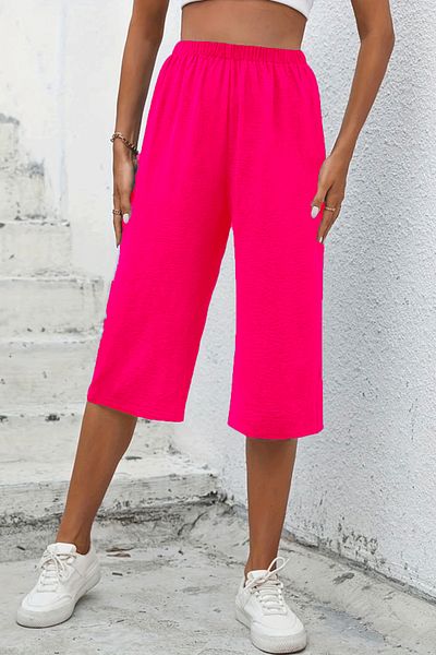 Superlife Superlife - Women's Elastic Waist Capri-Shorts (Spr24Ks65)