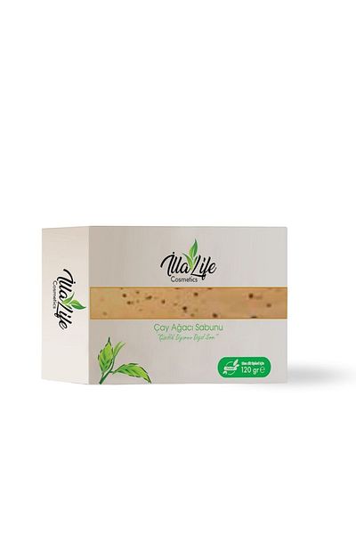 İlla Life Natural Special Series Tea Tree Oil Soap for Skin and Face Acne Acne Anti-Blackhead Soap 120 gr