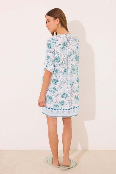 Women'secret Viscose camisole with green flowers