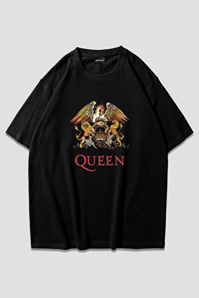 ZOKAWEAR Μπλουζάκι Unisex Oversize με Λογότυπο Queen Crest