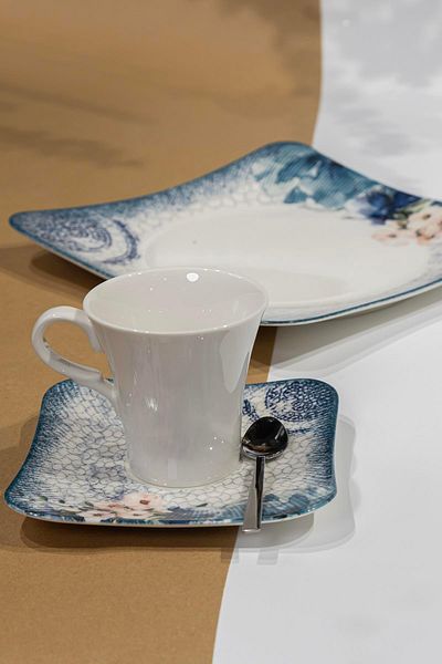 Güral Porselen Sipinoza 30 Pieces Breakfast Set Reactive 1513