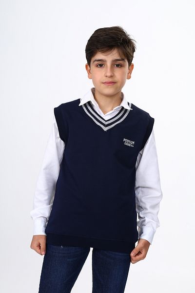Toontoy Boy's School Embroidered Sweater
