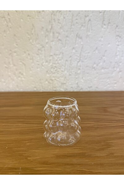 Mell and More كأس العنب 6 قطع كأس زجاجي 6 قطع جانب القهوة