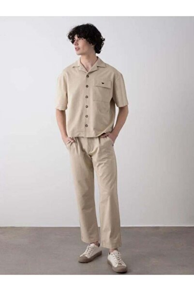 Zekids Set de pantaloni cămașă oversize pentru băiat