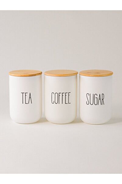 Minihol Fika Bamboo Glass Jar with Lid