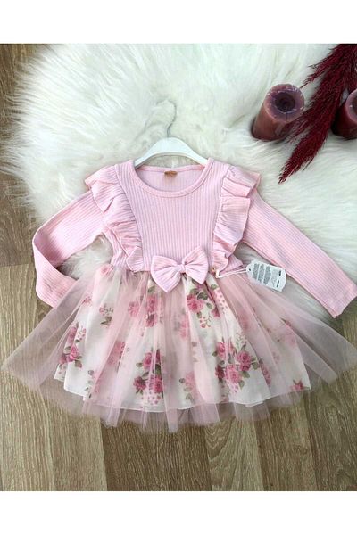 Retro Women Rochie de seara pentru ziua de nastere roz pudrat pentru fete Rochie eleganta printesa
