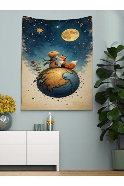 OZG DESİGN KÜÇÜK PRENS VE DÜNYA DUVAR ÖRTÜSÜ VE DUVAR HALISI