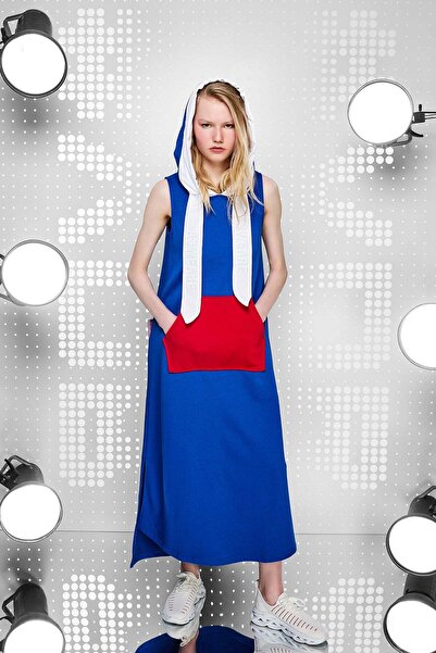 #vdr viadellerose فستان ساكس أزرق نسائي 15315