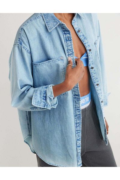 AMERICAN EAGLE Aerie Woven Shirt