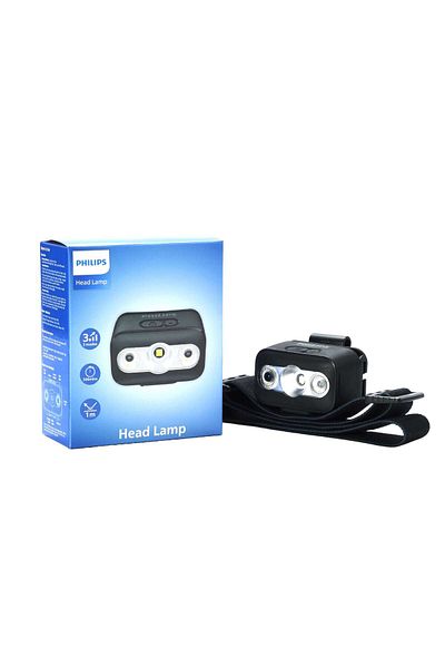 Philips 5W Multi-Functional LED Rechargeable Headlight with 220Lumens, Black