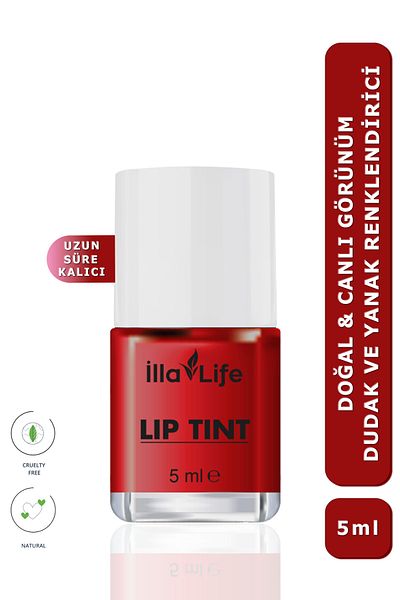İlla Life Long-Lasting Natural Look Lip Protector & Moisturizer Water-Based Lip to Cheek Tint