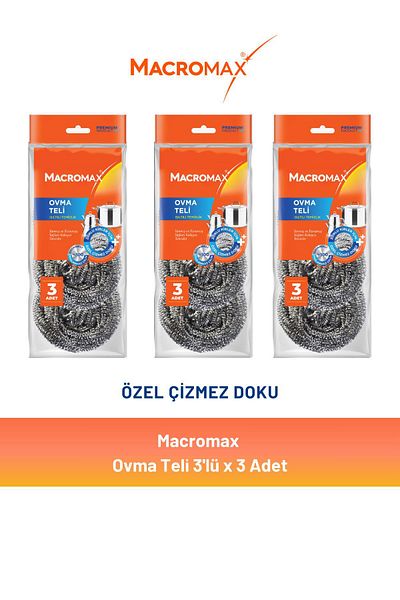 MACROMAX 3X3 Scrubbing Wire Quantity