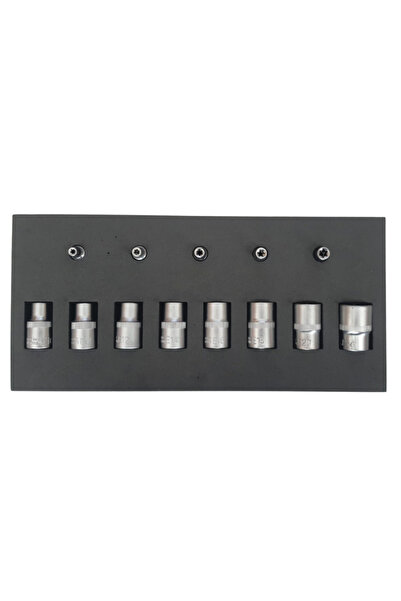VIKTEC 13 Parça 1/4 ve 1/2 E Lokma Takımı (Dişi Torx)