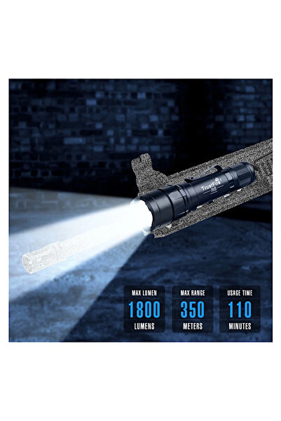 TrustFire R8 1800lumen Kablolu Tüfek Feneri Rail Mount Flashlight Avcı Feneri