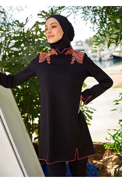 Mayovera Hijab Swimsuit - Sequin Embroidered