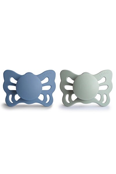 Frigg Butterfly Ikili Silikon Emzik - Ocean View / Sage 0-6 Ay