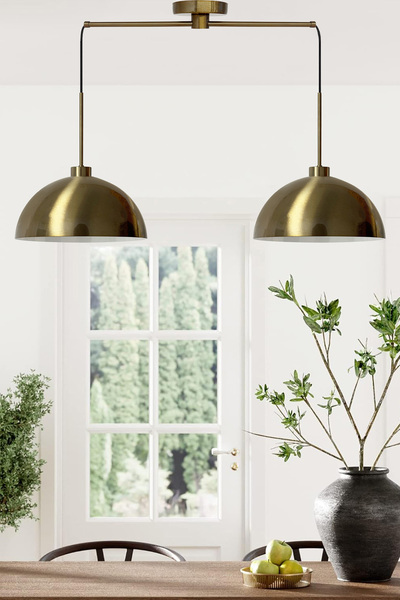 Bamyum Yimpi İkili Eskitme Sarkıt Avize Sarkıt Lamba Salon Mutfak Avizeleri Pastane Cafe Berber Modelleri