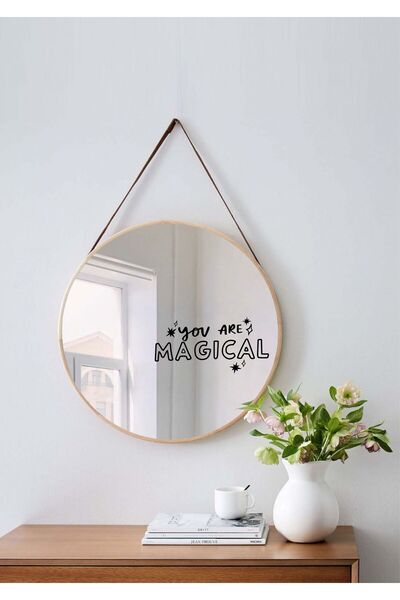 Laputa Tükkan ملصق مرآة مكتوب عليه أنت سحري (ملصق) مقاس 22 × 12 سم