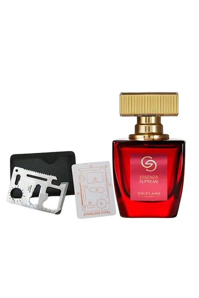 Oriflame Set parfum Giordani Gold Essenza Supreme 50 ml si card multifunctional Dactylion, de supravietuire