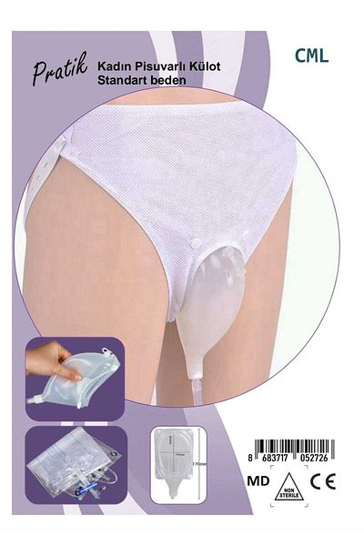 Tienda Elegante Tienda Patient Panties with Urinals for Standing Patients (medical Silicone) Patient Panties (For Women)