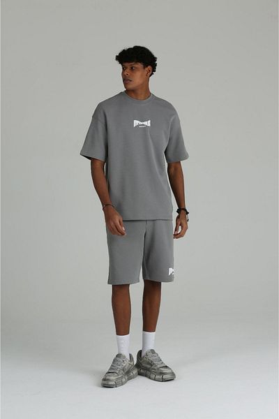 The Champ Clothing Oversize History εμπριμέ σορτς και T-shirt Συνδυασμός ανδρικού σετ Casual Elegance