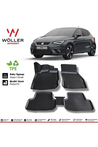 wöller Seat Ibiza Paspas 2017 2025 Arası Uyumlu 3d Havuzlu Paspas