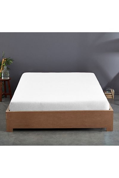 Sabia 100% Cotton 120 Wire (300 Tc) 140X200 37 cm Height Double Bed Sheets